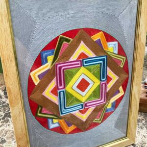 Egyedi mandala cérnakép