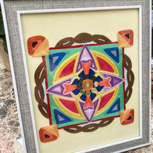 Egyedi mandala cérnakép