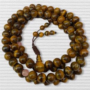 Tigrisszem nepáli mala 108 szemes 8 mm-es szemekkel