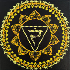 KÖLDÖKCSAKRA Csakra mandala festmény 20x20 cm