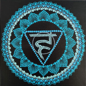 TOROKCSAKRA Csakra mandala festmény 20x20 cm