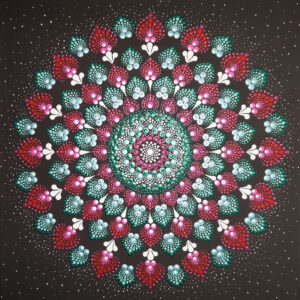 Élet Mandala festmény 40x40 cm
