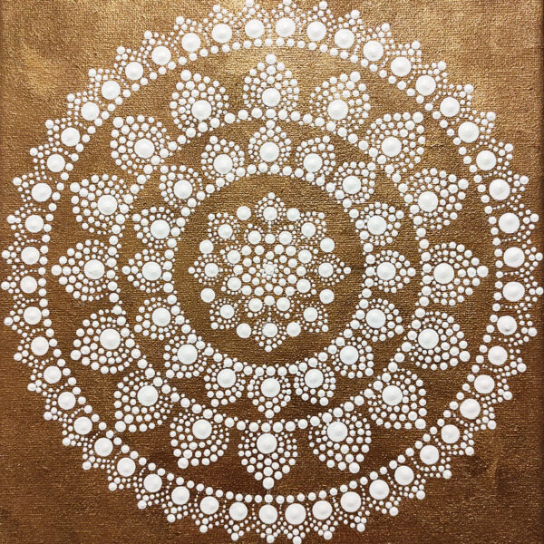 Vénusz Mandala festmény 30x30 cm
