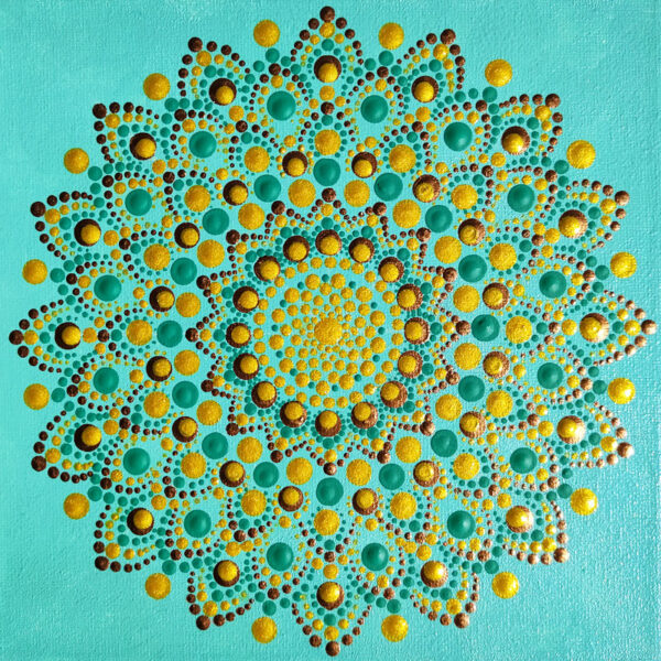 Harmónia Mandala festmény 20x20 cm