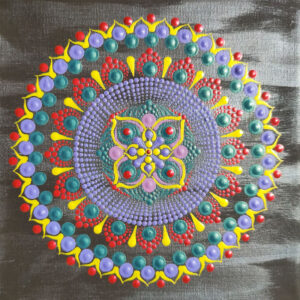 A Belső Látás Mandalája festmény 20x20 cm