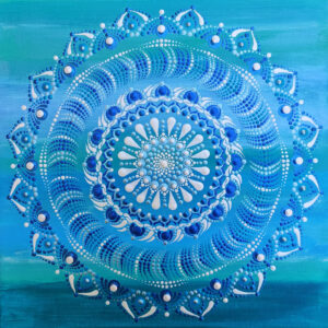 Legyen könnyű utad! Mandala festmény 30x30 cm
