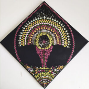 Termékenység Mandala festmény 30x30 cm