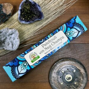 Namaste India Pacsuli és Nag Champa prémium füstölő