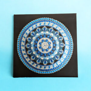 Torokcsakra Kézműves Mandala Festmény 30x30 cm