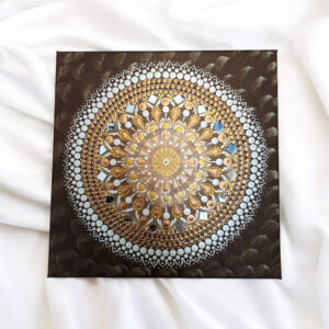 Tükörmozaikos Kézműves Mandala Festmény 30x30 cm