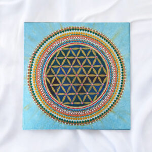 Élet Virága Kézműves Mandala Festmény 40x40 cm