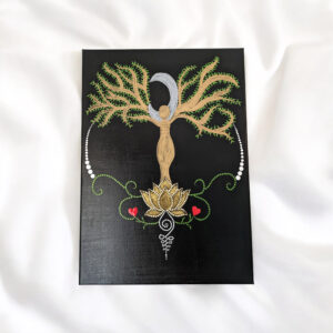 Termékenység Kézműves Mandala Festmény 33x46 cm
