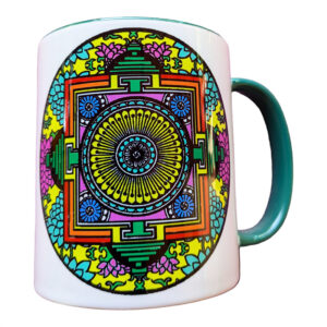 Mandala mintás bögre