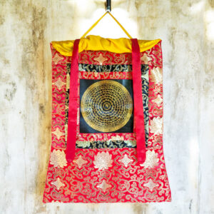 Nepáli buddhista mandala thangka Om Mani Padme Hum mantrával