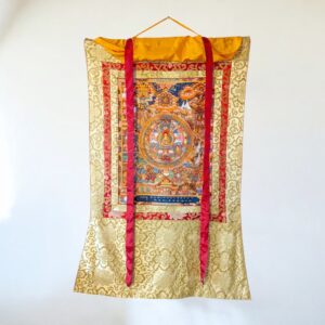 Shakjamuni Buddha mandala thangka nagy méretű