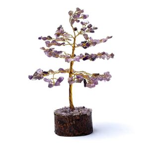 Ametiszt Szerencsefa/Életfa Féldrágakő ásványfa 18 cm magas