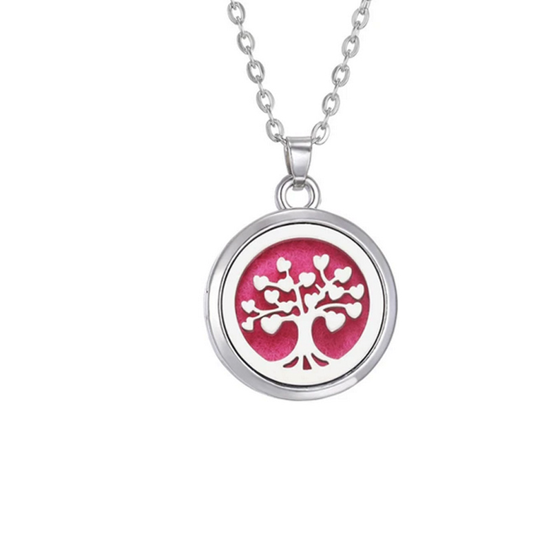 Aromaterápiás nyaklánc Életfa mintával illatpárnával