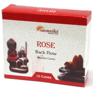 Aromatika RÓZSA természetes lefelé folyó füstölőkúp (folyékony füst)