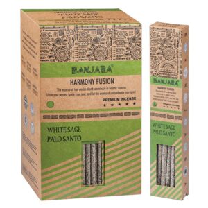 Banjara Palo Santo & Fehér Zsálya természetes prémium füstölő