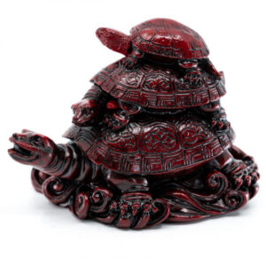 Bölcsesség Hordozó Teknősök Feng Shui szobor