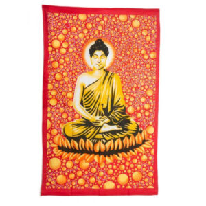 Buddha alakos pamut ágytakaró