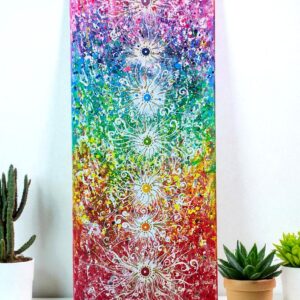 Csakraenergia - 40x90 cm akril festmény Repity Katinka alkotása
