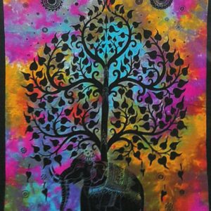 Életfa mintás pamut faliszőnyeg vagy terítő