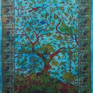 Életfa mintás pamut faliszőnyeg vagy terítő