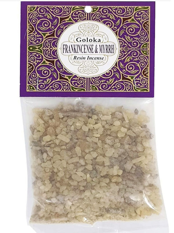 Füstölő gyanta Goloka Frankincense & Myrrh (tömjén és mirha) 30 gr
