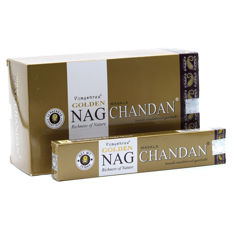 Golden Nag Chandan indiai prémium füstölő