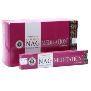 Golden Nag Meditation indiai prémium füstölő