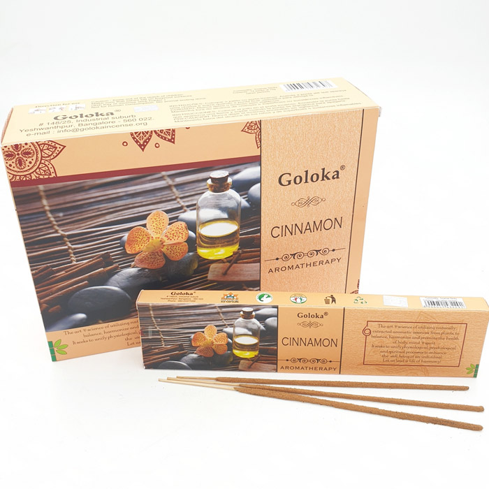 Goloka Aromatherapy Cinnamon fahéj illatú füstölő