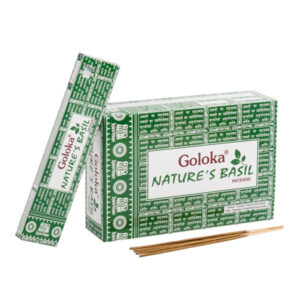 Goloka Nature's Basil bazsalikom illatú indiai prémium füstölő