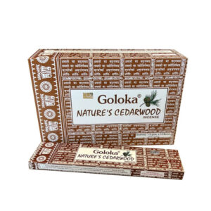 Goloka Nature's Cedarwood cédrus illatú indiai prémium füstölő