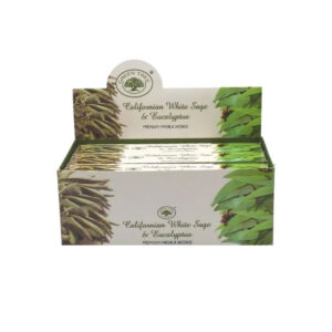 Green Tree Californian White Sage & Eucalyptus kaliforniai fehér zsálya és eukaliptusz természetes indiai prémium füstölő