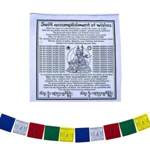 Guru Rinpocse tibeti imazászló – 20x20x210 cm