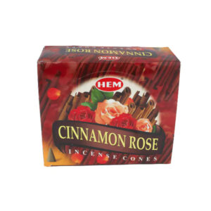 HEM Cinnamon Rose fahéj és rózsa illatú kúpfüstölő
