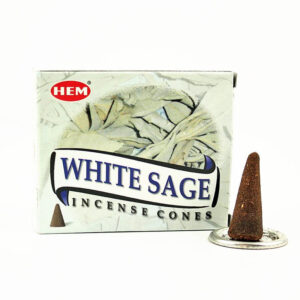 HEM White Sage fehér zsálya kúpfüstölő