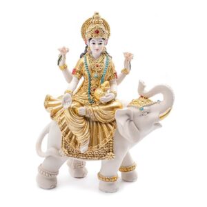 Lakshmi istennő szobor gyönyörű 23,5 cm magas