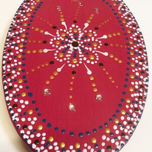 Mandala mintás kézműves füstölő égető tálka