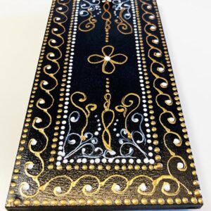 Mandala mintás kézműves füstölő égető tálka
