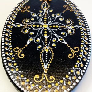 Mandala mintás kézműves füstölő égető tálka