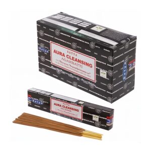 Satya Aura Cleansing indiai prémium füstölő