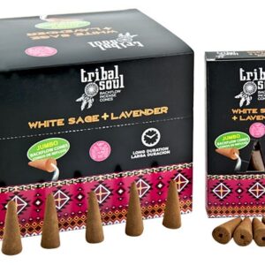 Tribal Soul fehér zsálya és levendula lefelé folyó természetes prémium füstölő