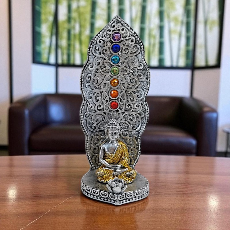 Füstölőégető Buddha szoborral
