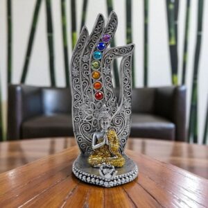 Füstölőégető Buddha szoborral