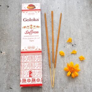 Goloka Saffron sáfrányos indiai prémium füstölő