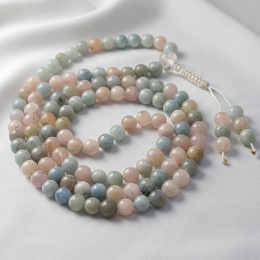 Berill 108 szemes ásvány mala