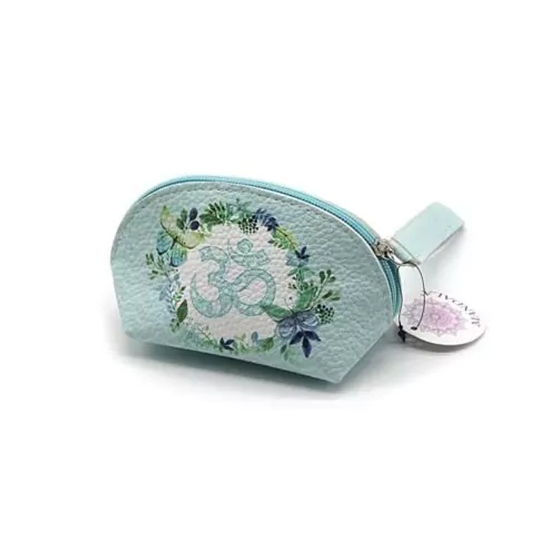 OM szimbólumos cipzáras erszény