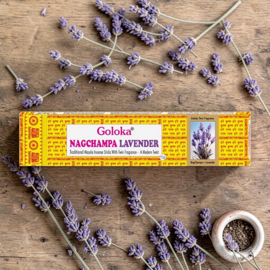 Goloka Nag Champa & Levendula különleges kiadás prémium füstölő